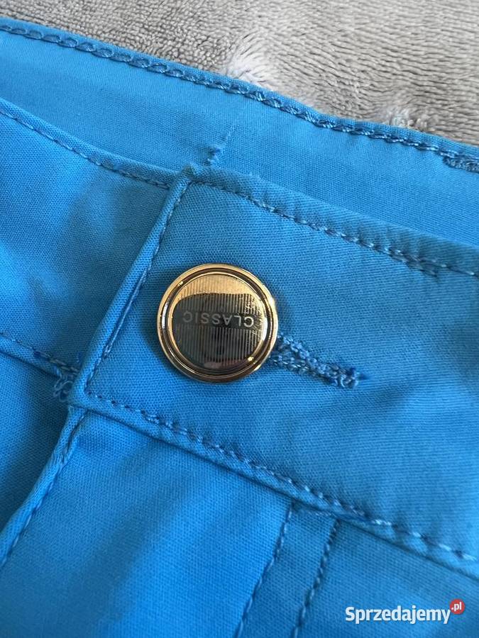 Spodnie rurki niebieskie niebieski Jasło