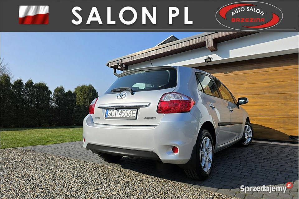 Toyota Auris krajowy Irej 2014 II 2012 srebrny śląskie Rydułtowy