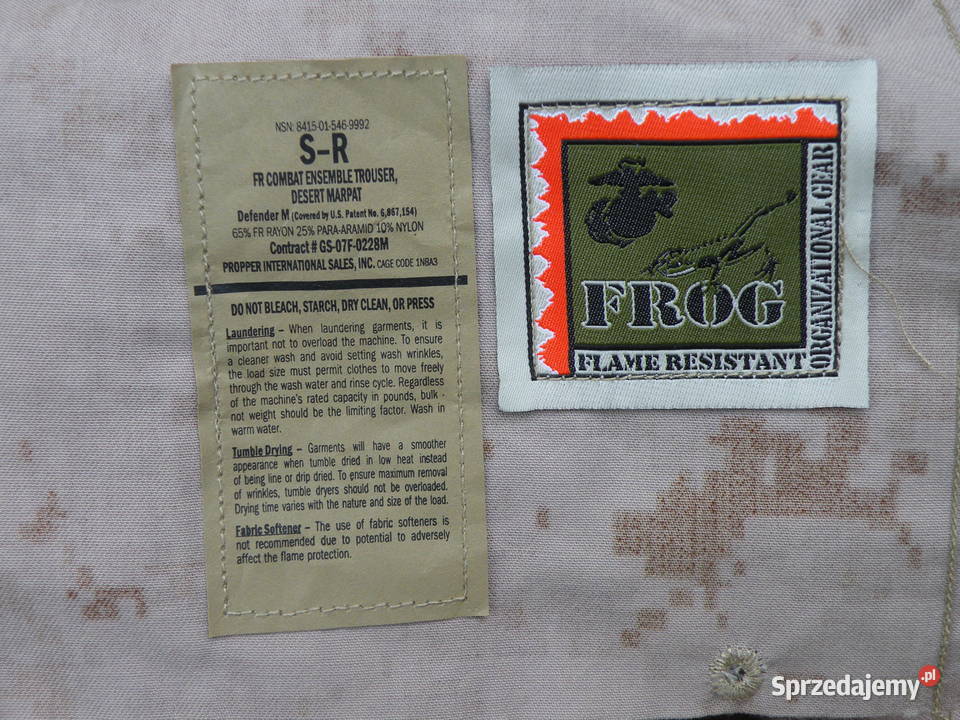 Spodnie desert marpat USMC Frog small regular Wrocław
