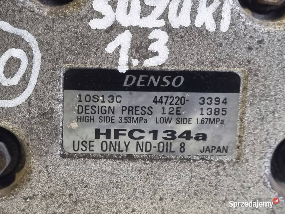 SPRĘŻARKA KLIMATYZACJI Suzuki Ignis I 13 16V Rudka