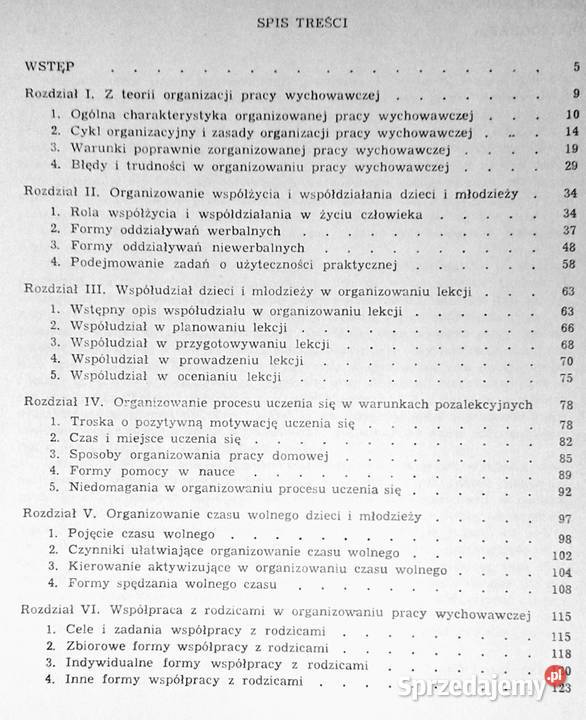 Organizowanie pracy wychowawczej z dziećmi i Rok wydania 1994 lubelskie Chełm sprzedam