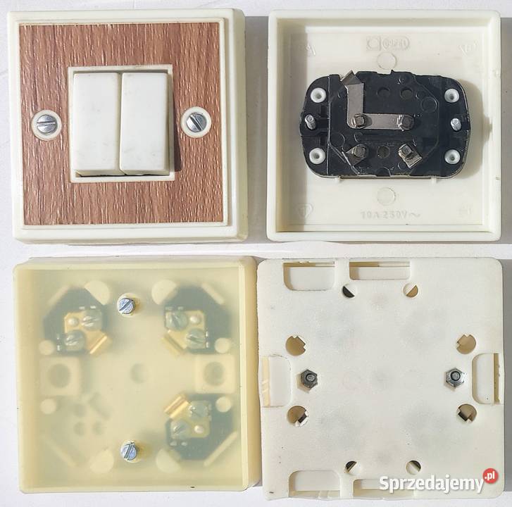 OSPEL Wyłącznik ŁĄCZNIK ŚWIECZNIKOWY PODWÓJNY 2 Inowrocław