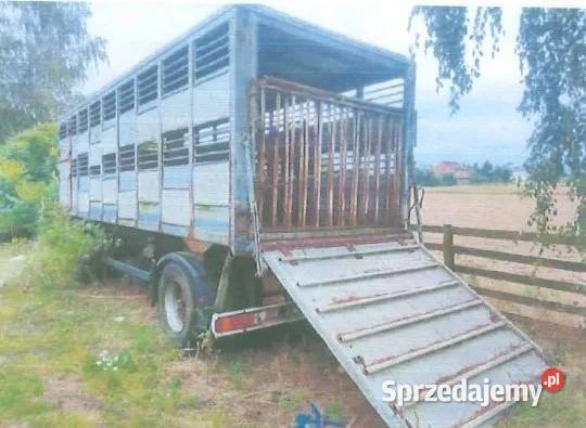 Syndyk sprzeda przyczepę ciężarową do przewozu wielkopolskie Rybno