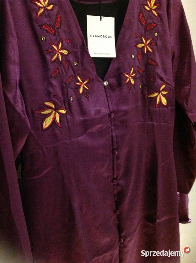 Mini Sukienka Satynowa Damska GLAMOUR ML