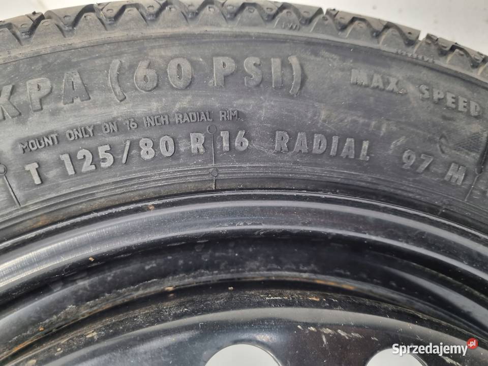 KOŁO DOJAZDOWE Opel Insignia A 12580 R16 5x120 lubelskie Chełm