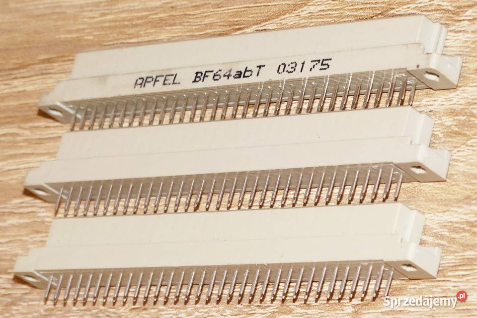 Złącze wtyk złocony DIN 41612 APFEL 64 PIN Gliwice sprzedam