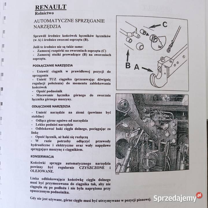 Instrukcja Obsługi RENAULT 11054 10614 Polska motoryzacja, transport Poradniki, albumy i reportaże zachodniopomorskie