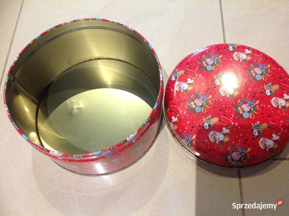Puszka Metalowa Mikołaj Święta Christmas lata Nowa Sól sprzedam