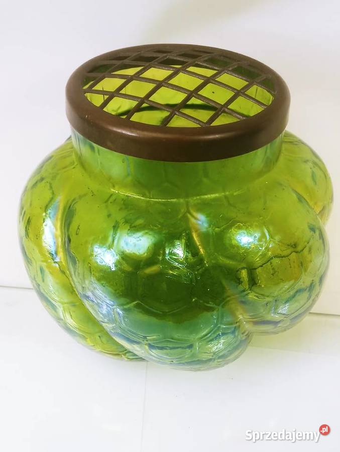 Loetz Wazon Szkło Lotz Plaster Miodu Porcelana i szkło Nowa Sól sprzedam