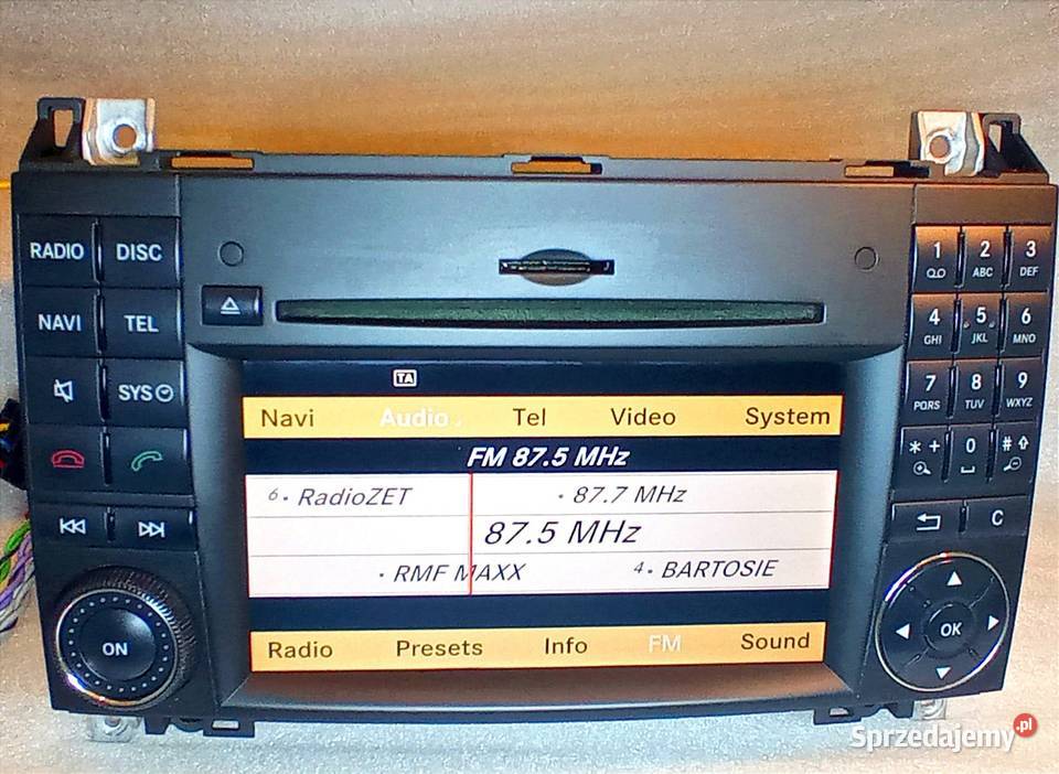 Radio Nawigacja Comand Ntg 25 Mercedes W245 W169 Fabryczne Konin sprzedam