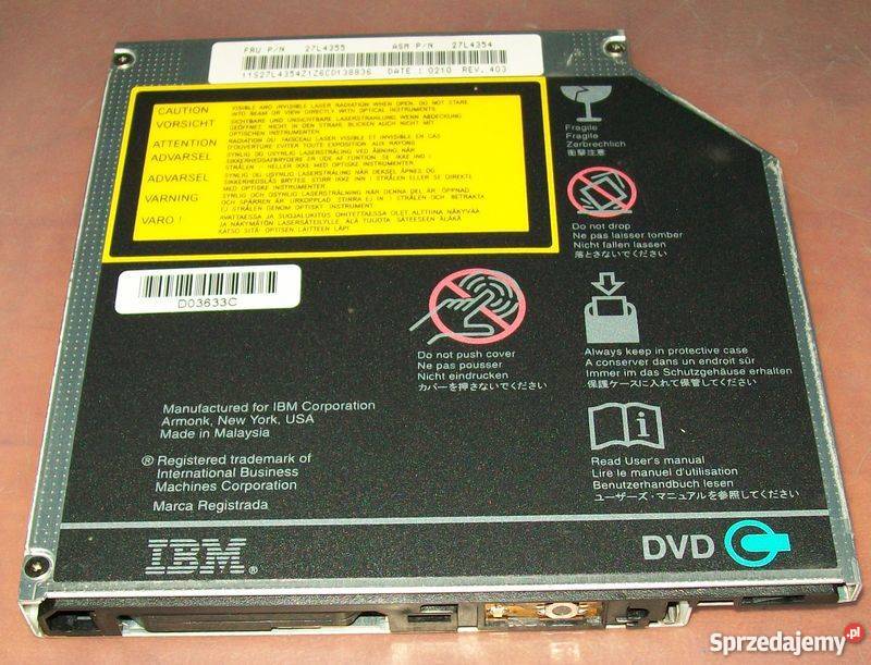 IBM THINKPAD R30 DVDROM HitachiLG GDR8081N ATA IBM/Lenovo Poznań