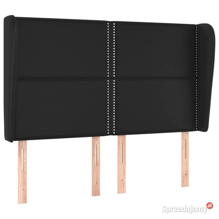 Zagłówek uszak czarny 147x23x118128 sztuczna sprzedam