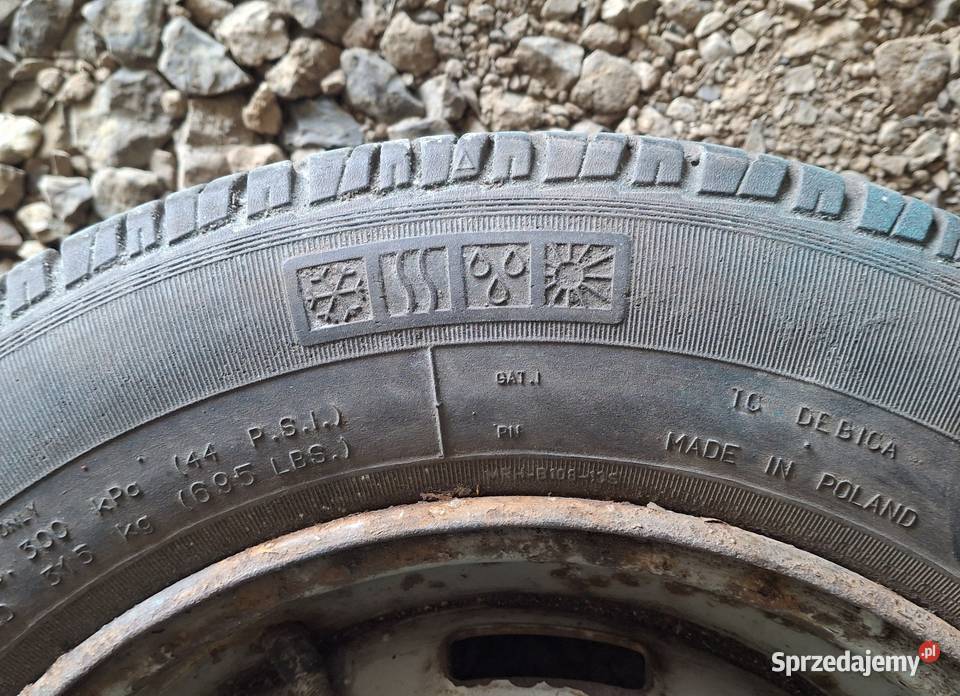 Koła kompletne 5 oryginał FSM Fiat 126p Opony Opole Lubelskie