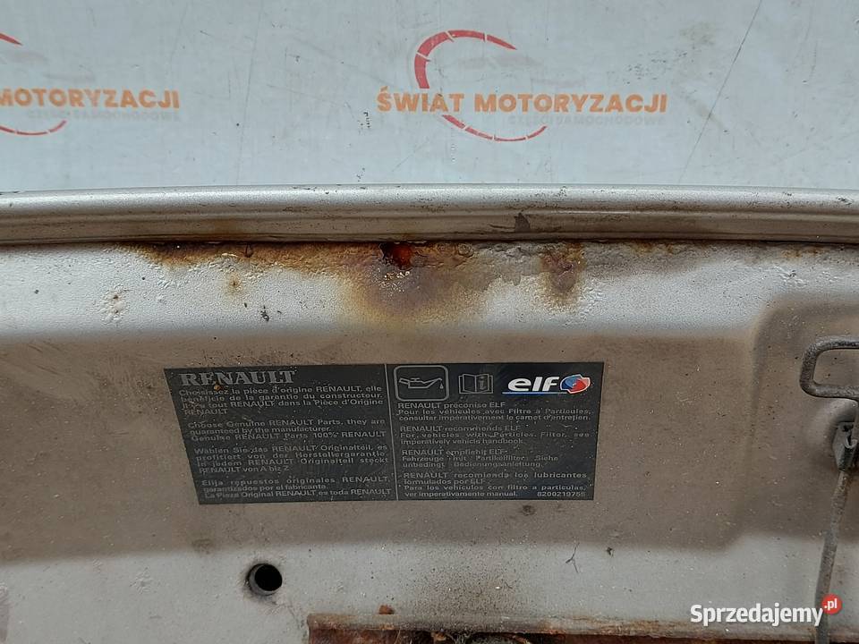 RENAULT TRAFIC II LIFT 08r maska 210 mikronów osobowe Części samochodowe