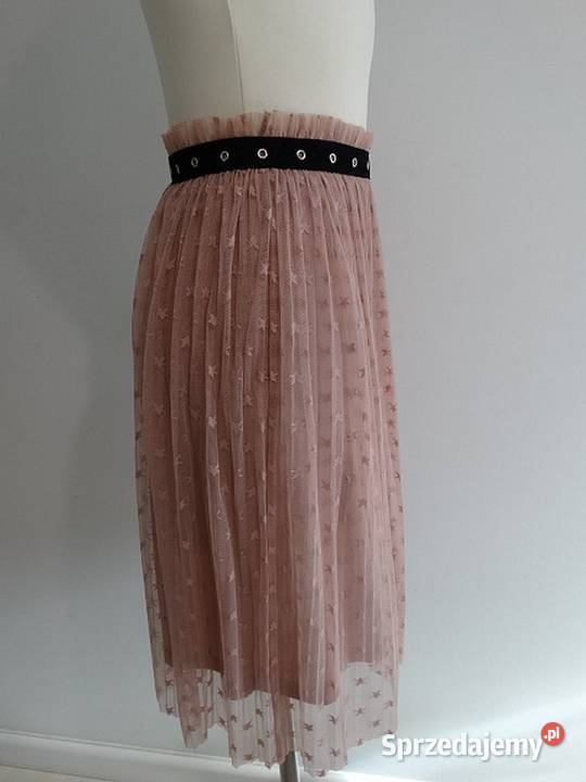 Spódnica Tiulowa Imprezowa Pudrowa do Kolan M podlaskie