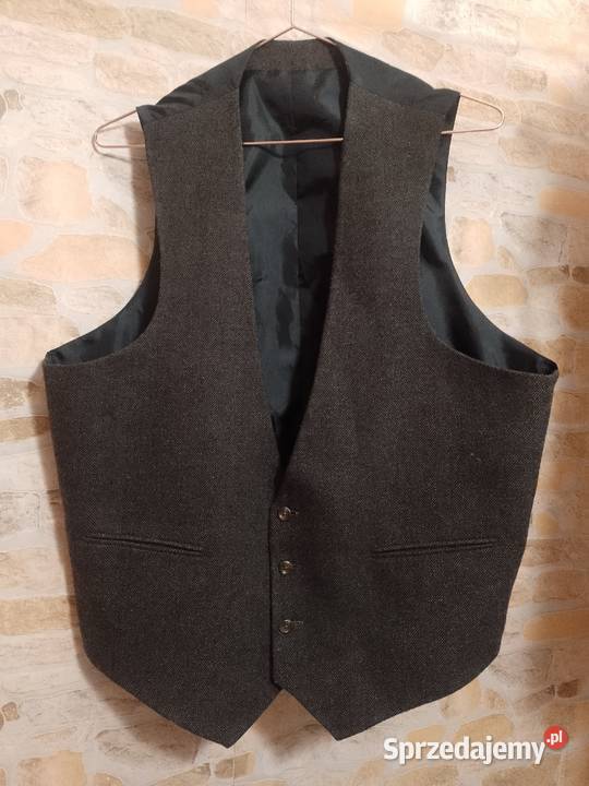 2XLEUR 56 ASOS Wełniana kamizelka garniturowa z Kraków