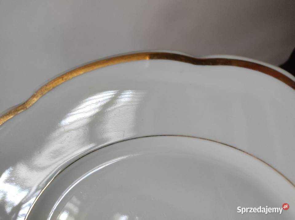 zabytkowe antyk porcelanowe płaskie talerze sprzedam