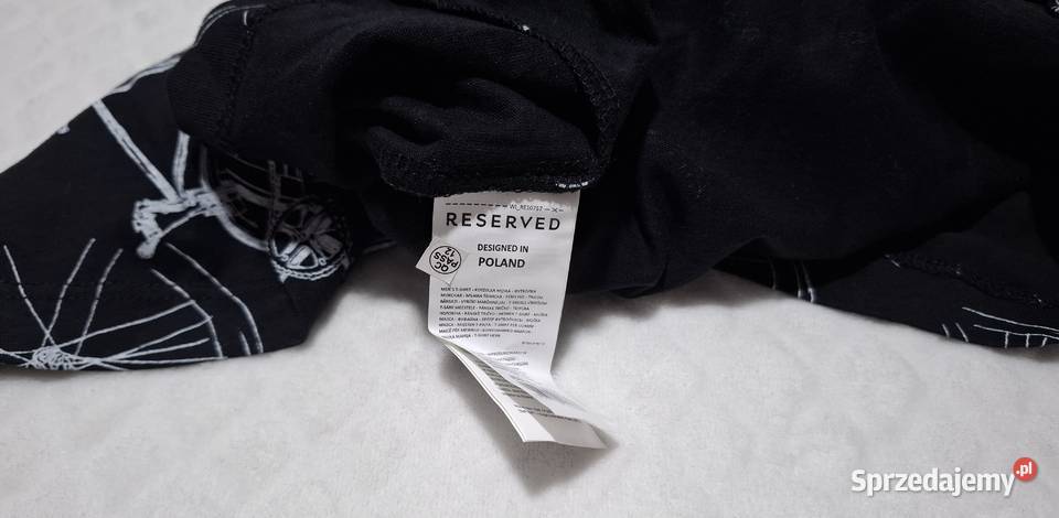 Koszulka krótki rękaw Tshirt Reserved XXL czarna Rozmiar XXL Czeladź sprzedam