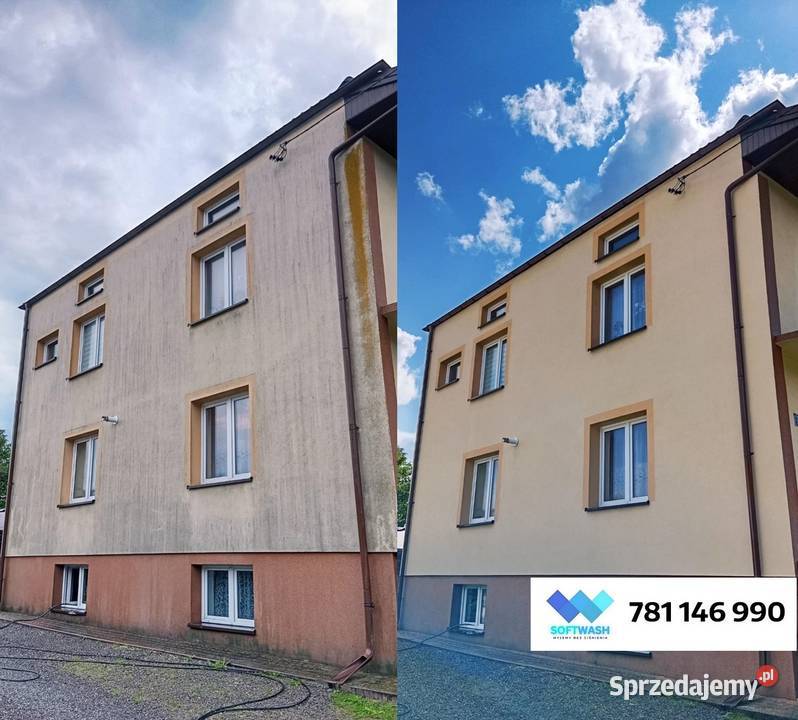 Miękkie Mycie Elewacji WAHOsoftwash Mycie Kostki świętokrzyskie Ostrowiec Świętokrzyski