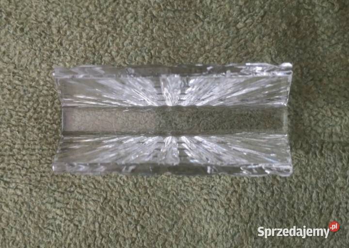 Masywny serwetnik kryształowy American Cut Katowice sprzedam