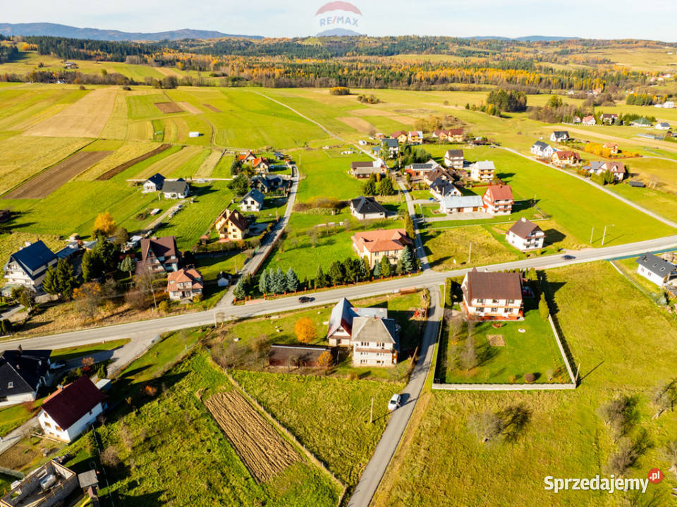 Działka budowlana z domem i budynkami Sprzedaż Spytkowice sprzedam