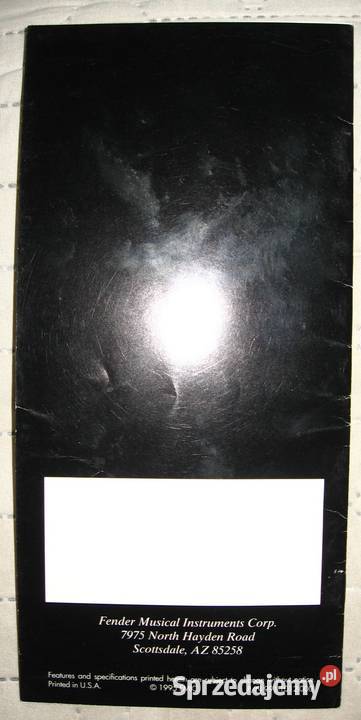 Fender Amplifiers 95 catalog katalog wzmacniaczy Fender Kępice