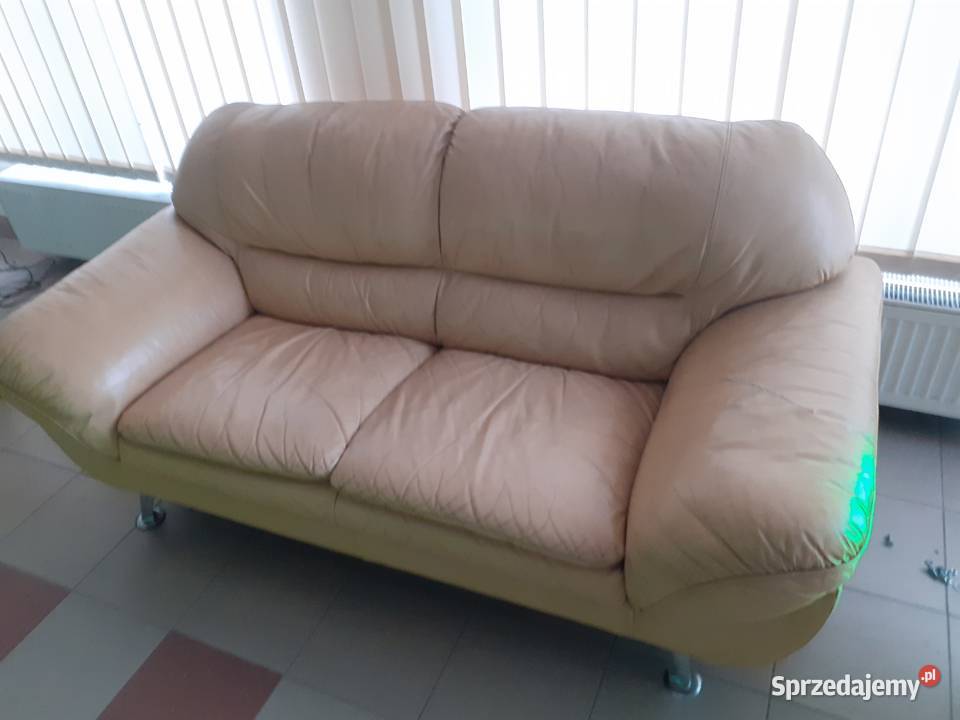 sprzedam meble skórzane jasne warmińsko-mazurskie sprzedam