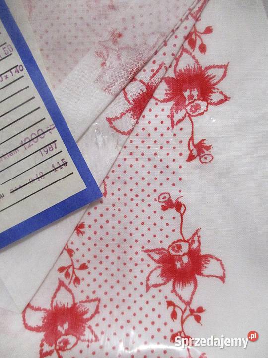 Prześcieradło Bawełna 140210 Nowe PRL 1987 r Nieporęt