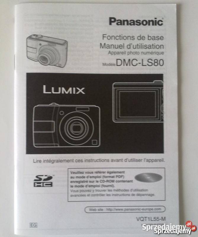 INSTRUKCJA OBSŁUGI PANASONIC LS80 LUMIX GER FRE Radom