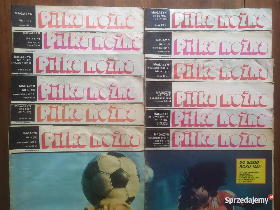 Piłka Nożna Magazyn rocznik 1987 kompletny Łódź