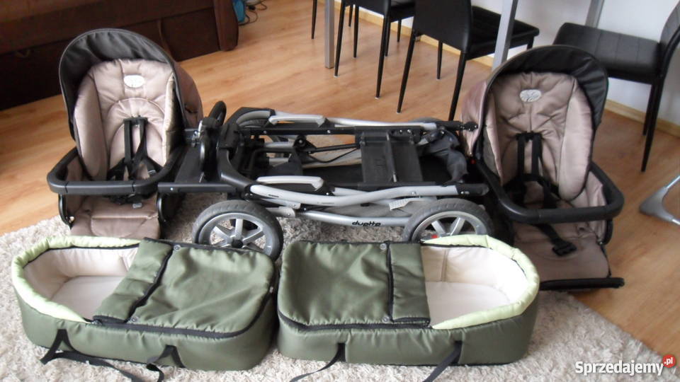 Wózek bliźniaczy 2w1 PEG PEREGO DUETTE SW Aluminium Nisko