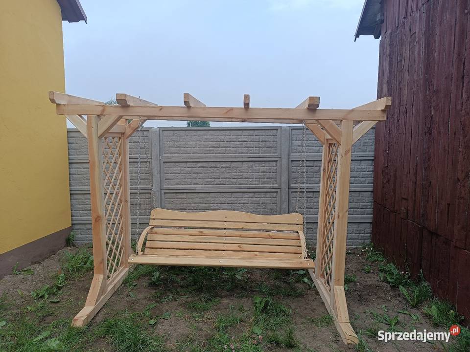 Huśtawka z pergola ogrodowa opalana kujawsko-pomorskie Bydgoszcz