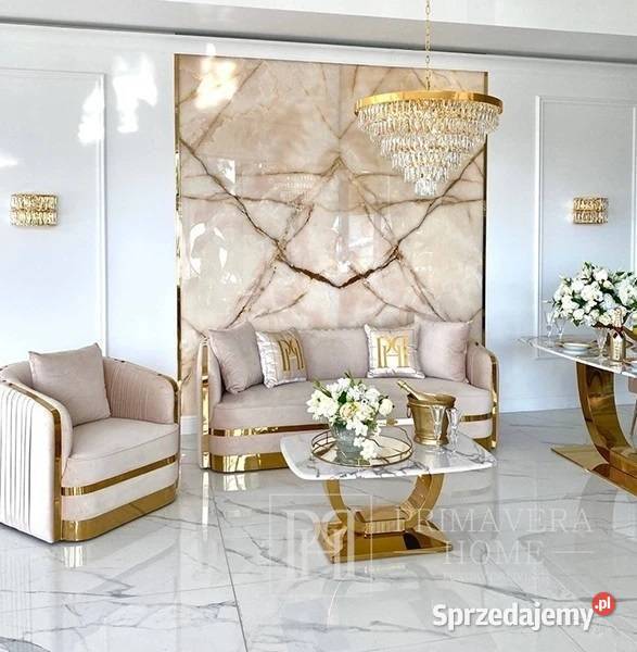 Elegancka sofa plisowana nowojorska w kolorze Warszawa