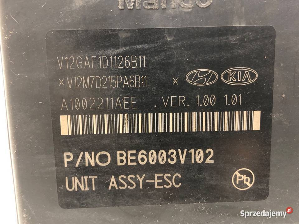 POMPA ABS KIA RIO IV 58920H8200 12 82 osobowe Układ ABS i ESP