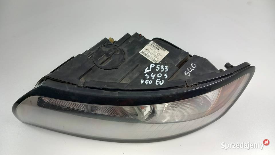 VOLVO V50 S40 FL LAMPA PRZÓD LEWA SOCZEWKA EU Lampy przednie Zbierkowo
