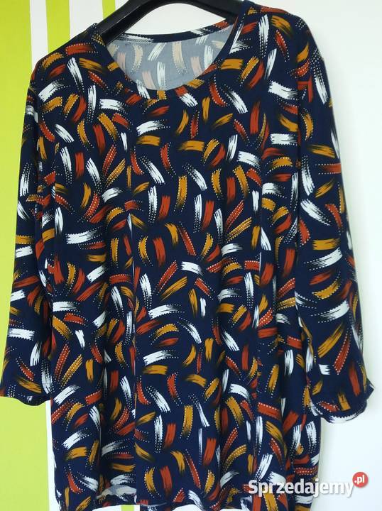 XL50 Przemiła bluzka granatowe tło śląskie Gliwice