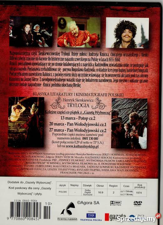 Henryk Sienkiewicz Potop Film Warszawa