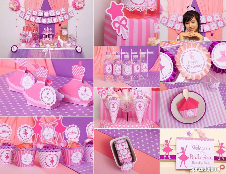 Balet Baletnica Ballerina szablony urodziny Poznań sprzedam