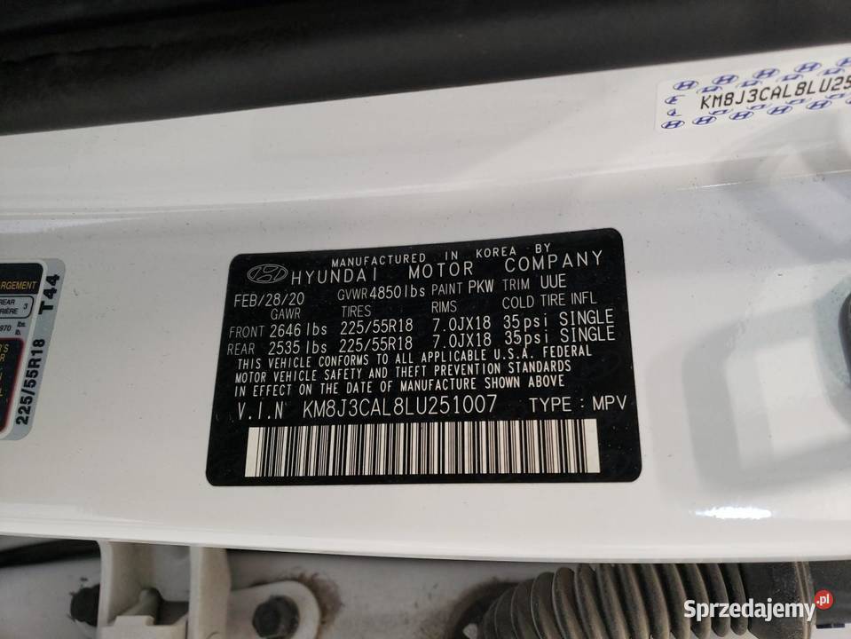 2020 HYUNDAI TUCSON LIMITED Hyundai Bełchatów