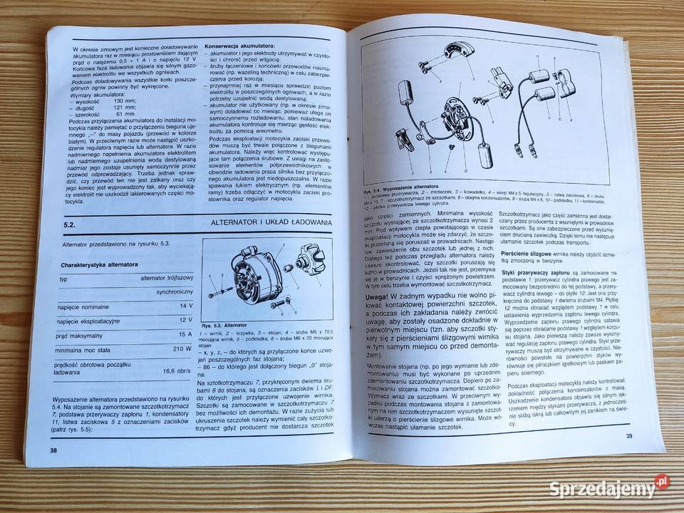 Książka poradnik Motocykl Jawa Obsługa i naprawa Głuchołazy sprzedam