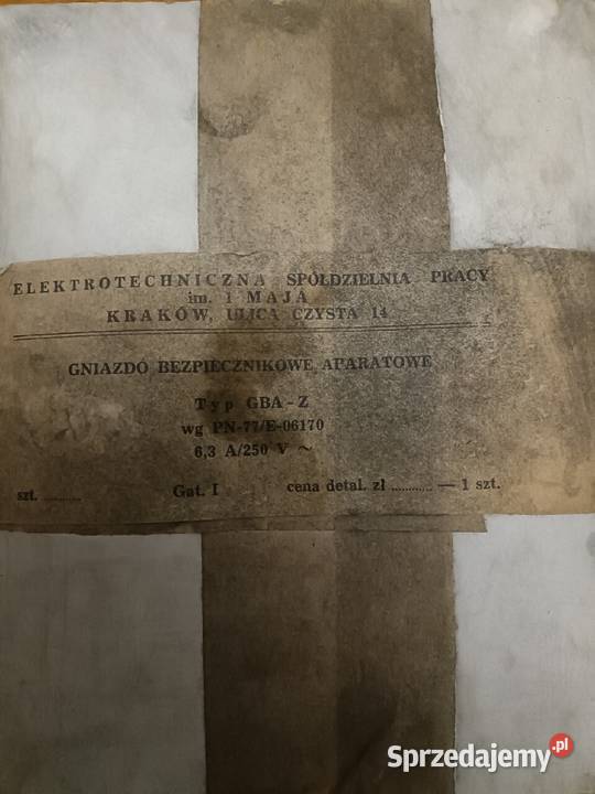 Gniazdo bezpiecznika bakielitowe PRL elektryka Pozostałe Wrocław