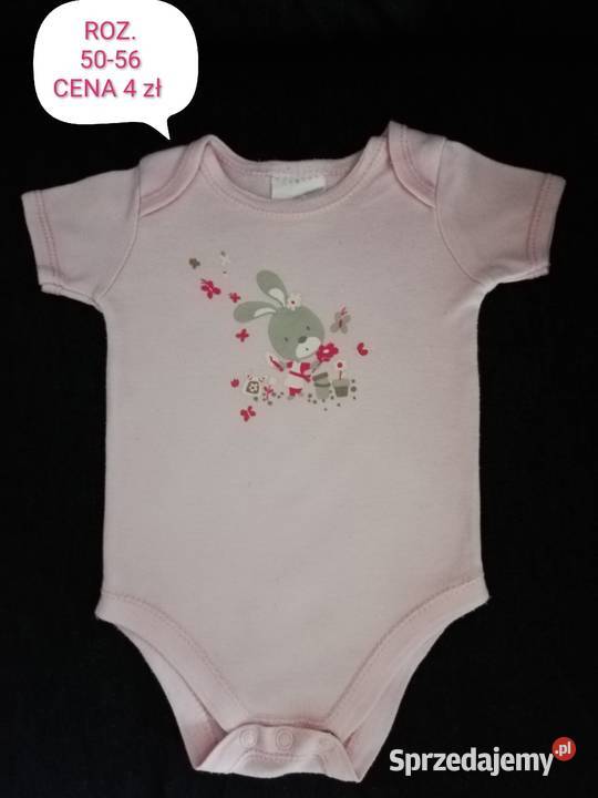 Body 5056 z krótkim rękawem zajączek królik Rozmiar 56 Bluzki, koszulki i kaftaniki Katowice