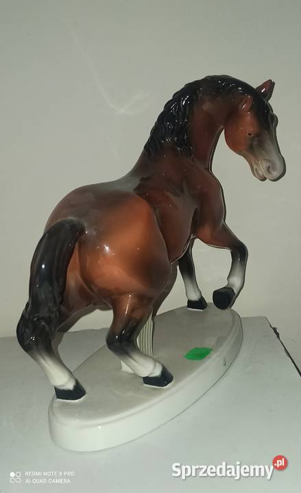 Piękny Koń Figurka Porcelana Made in Portugalia Gdańsk