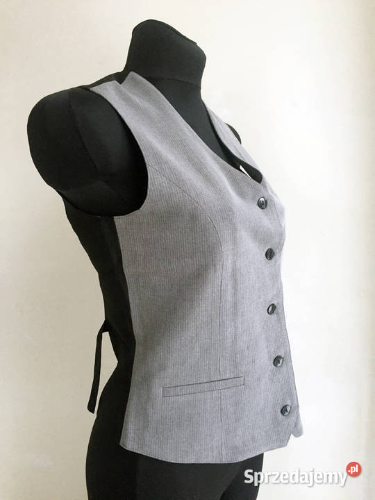 Kamizelka damska szara szary/srebrny Wrocław