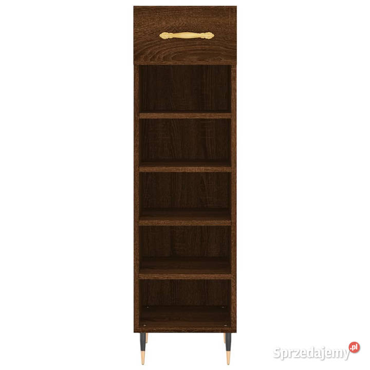 Szafka na buty brązowy dąb 30x35x105 WM829659 Warszawa