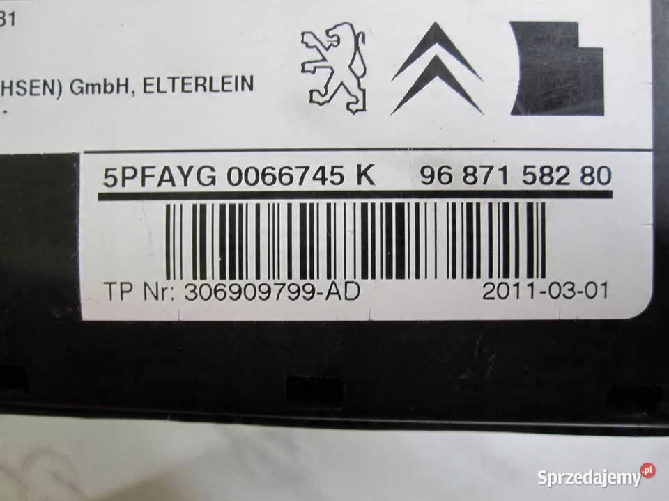 CITROEN C4 II 11r AIRBAG poduszka fotela prawa Poduszki powietrzne