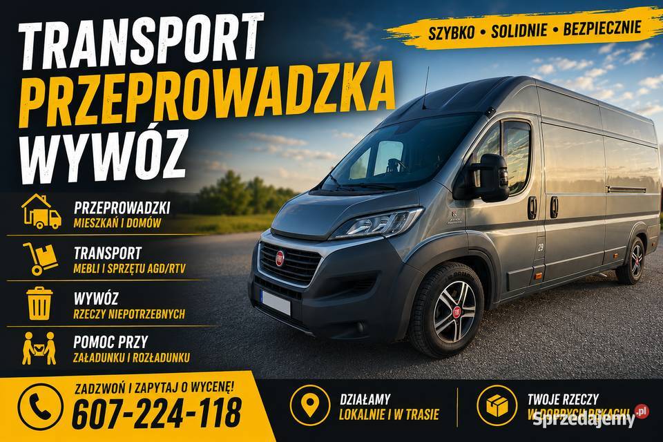 Przeprowadzki Przewóz Towarów Sprzątanie Koło