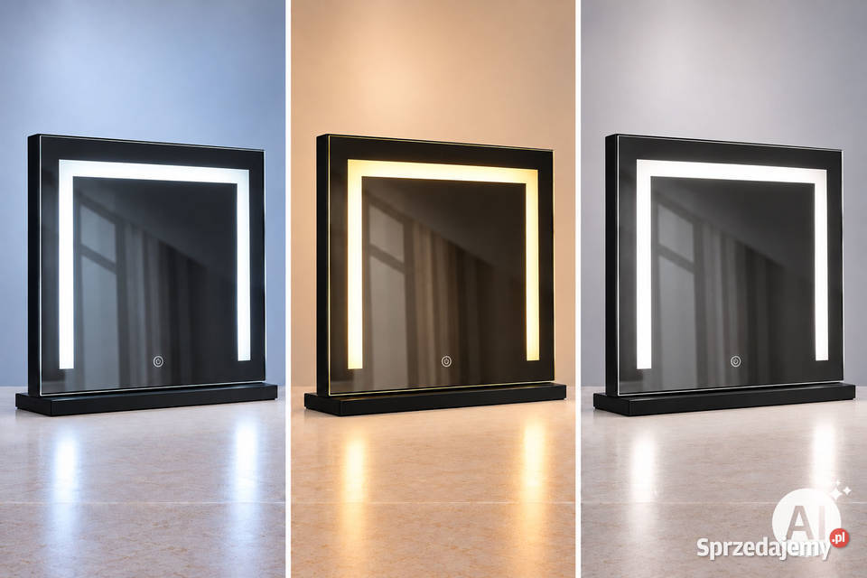 Lustro do makijażu LED ModernHome 50x40 3 barwy sprzedam