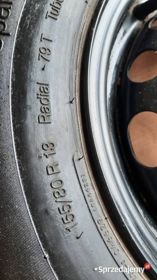 koło zapasowe r13 dojazdowe opel 4x100 15580 13 Dębno