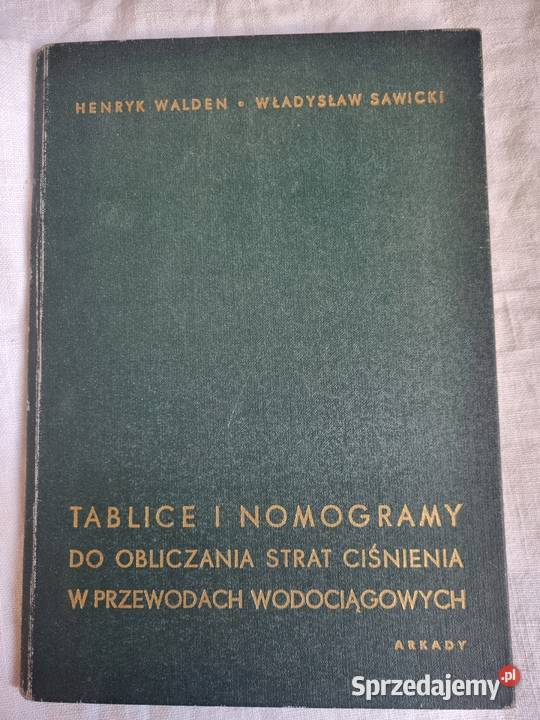 Tablice i nomogramy do obliczania strat Osięciny